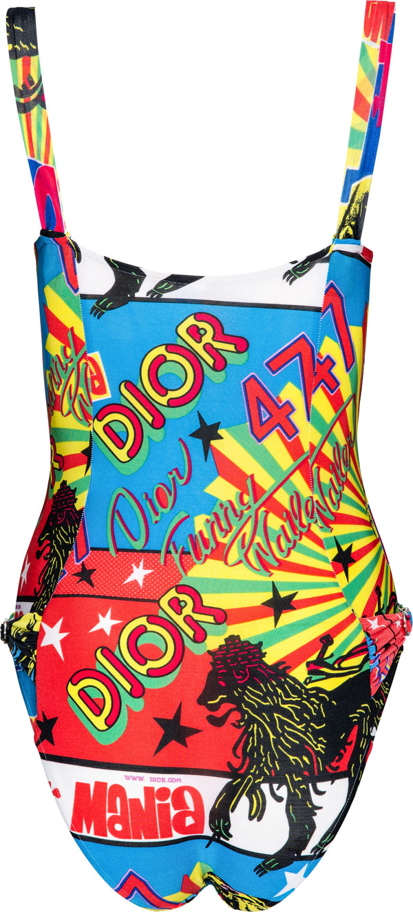 Christian Dior Multicolor Rasta One-Piece