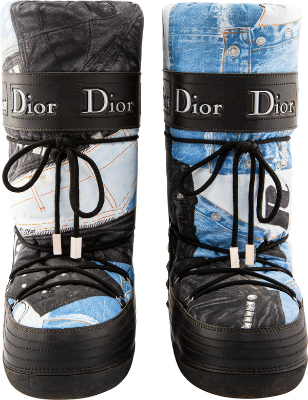 Christian Dior Trompe L'oeil Moon Boots