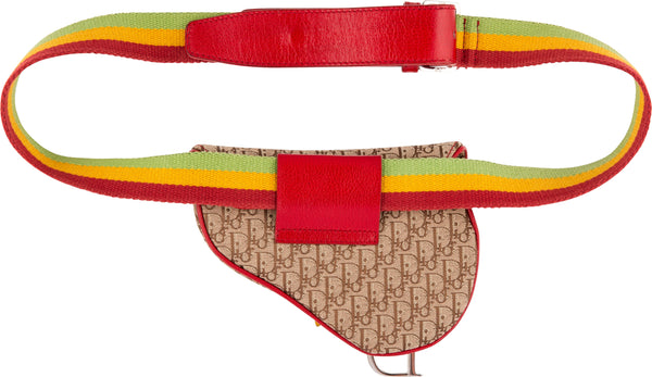 Christian Dior Rasta Saddle Belt Bag