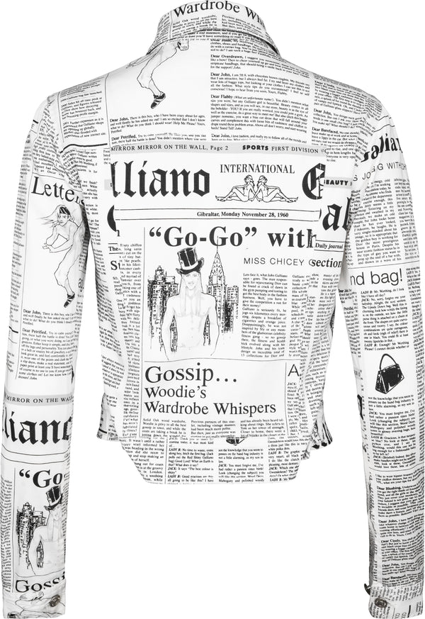 John Galliano Gazette Newspaper Jacket