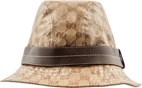 Gucci Monogram Canvas Coated PVC Bucket Hat