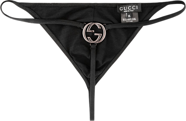 Gucci Men's Museum Spring 1997 Runway Metal Logo G-String