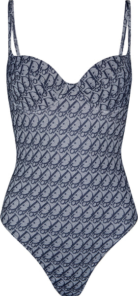 Christian Dior Navy Diorissimo Bustier One-Piece | EL CYCER