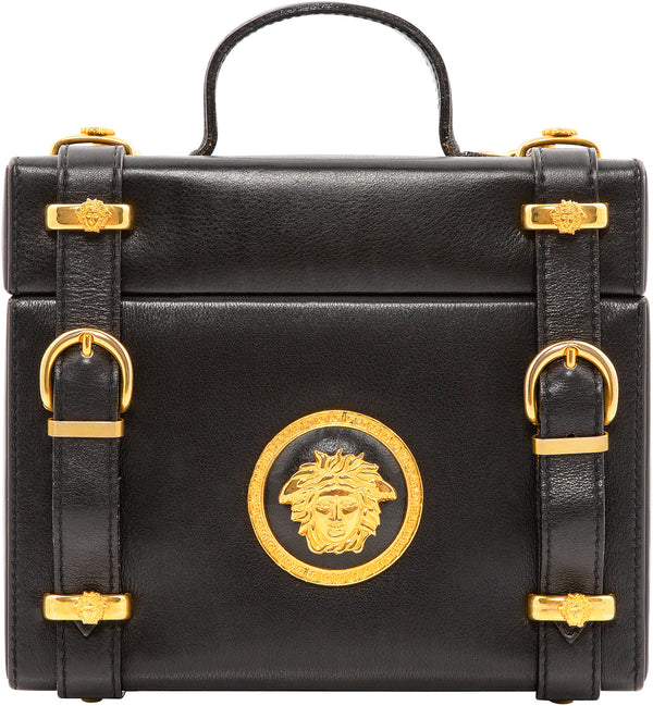 Gianni Versace Leather Medusa Box Bag