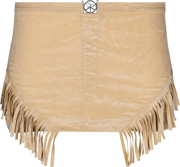 Christian Dior Peace Sign Fringe Mini Skirt