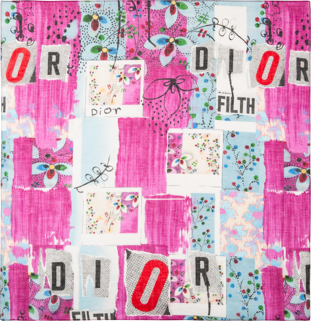 Christian Dior Pattern Print Scarf