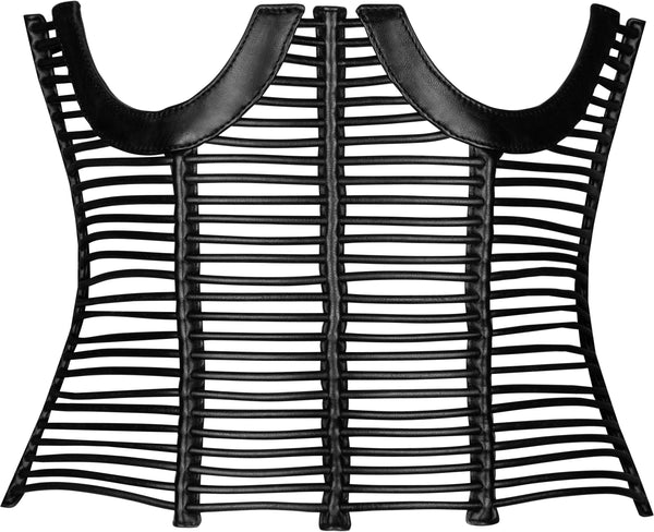 Gucci Spring 2001 Runway Caged Leather Corset | EL CYCER