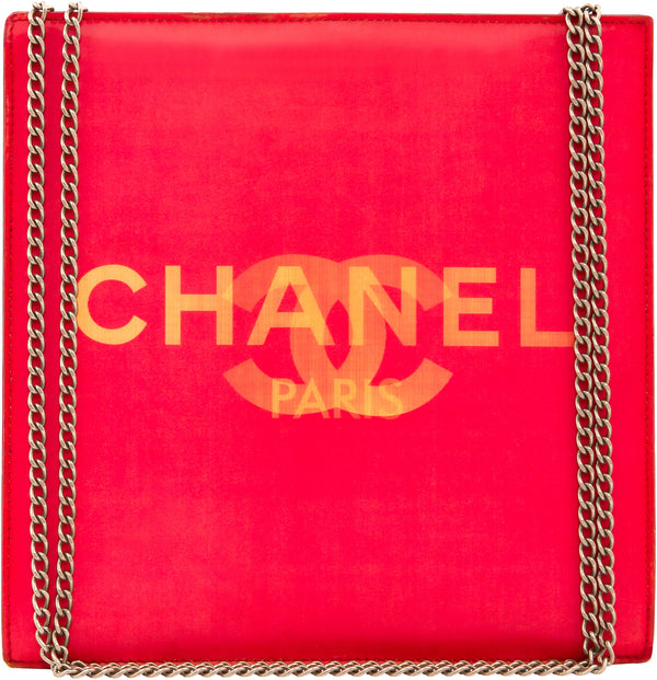 Chanel Hologram Logo Chain Handle Mini Tote