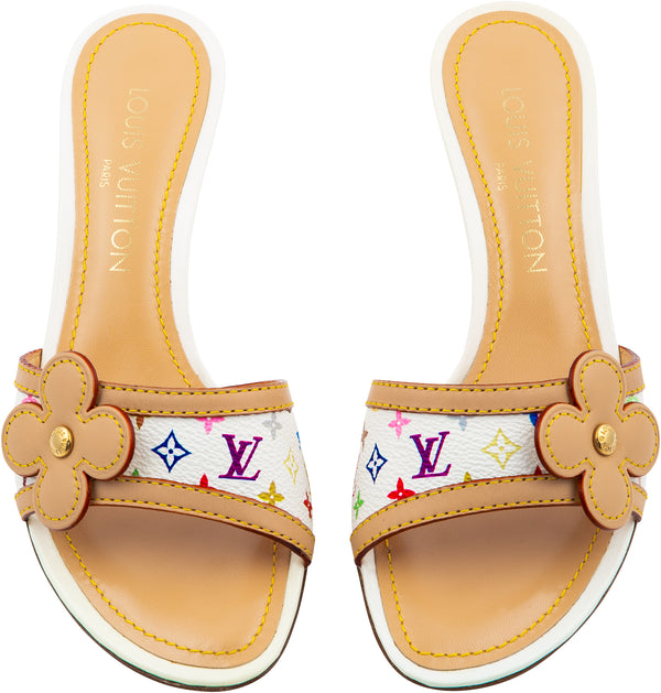 Louis Vuitton Takashi Murakami Monogram Embellished Mules